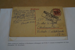 Courrier,envoi,guerre 14-18,oblitération De Gembloux,oblitération Militaire,occupation Allemande 1917 - OC38/54 Ocupacion Belga En Alemania