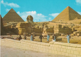 Giza - The Sphinx And The Pyramids Of Cheops And Chephren - Egito - Formato Grande Non Viaggiata – FE390 - Gizeh