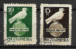 POLOGNE       -     PIGEONS    /  COLOMBES  -    Oblitérés - Columbiformes