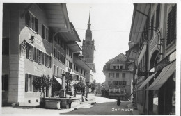 ZOFINGEN ► Straßenpartie Mit Gasthof Raben Und Cafe Central In Der Unterstadt Anno 1926 - Zofingue