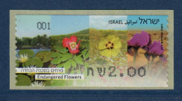 ISRAËL, **, Yv D 76, Mi ATM 89, Fleurs, - Vignettes D'affranchissement (Frama)