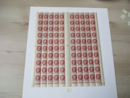 Feuille Complètes De 100 Timbres Du Maréchal Pétain - Feuilles Complètes