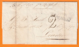 1831 - Lettre Pliée Avec Correspondance En Anglais De CALAIS Vers CORNHILL, LONDON (où Il Est Question De Soie) - 1801-1848: Précurseurs XIX