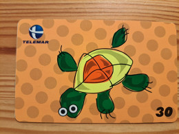 Phonecard Brazil, Telemar - Turtle - Brazil