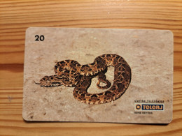 Phonecard Brazil, Telerj - Snake - Brasilien