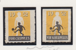 Zuid-Afrika Paaszegels Ten Voordele Van Mindervaliden, Jaar 1952 2 Vignetten Engels Of Afrikaanse Tekst - Otros & Sin Clasificación