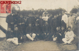 CARTE PHOTO : NERONDES SOLDATS MILITAIRES CAMP GUERRE 18 CHER  - Nérondes