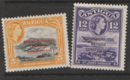 Antigua   1960 SG  138-9  New  Constitution  Unmounted Mint - 1858-1960 Colonia Británica