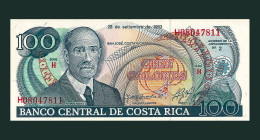 # # # Banknote Aus Costa Rica 100 Colones 1993 (P-261) UNC # # # - Costa Rica