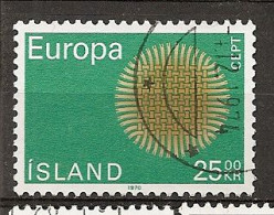 Iceland 1970 Europa Obl - Usati