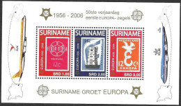 Surinam Suriname 2006 50 Years Europa Cept Stamps Timbres Mi. Bl. 100 (2028-30) MNH Neuf Postfrisch ** - Suriname