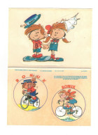Lot De 3 Autocollants Stickers Bonux Lessive Laundry Vélo Bike Bicyclette Bicycle En TB.Etat - Stickers