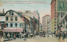 AMERIQUE - WASHINGTON - ST. SHOWING NEWSPAPER ROW AND OLD CORNER BOOK STORE THE OLDEST ........... En L'état - Sonstige & Ohne Zuordnung