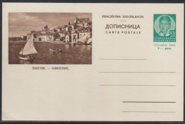 Kingdom Of Yugoslavia, 1936, Illustrated Postcard, Šibenik - Briefe U. Dokumente