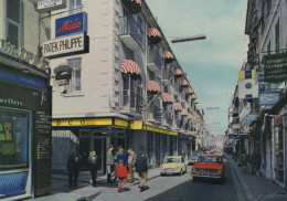 GIBRALTAR, MAIN STREET, VOITURES ANNEE 60, BELLE ANIMATION COULEUR  REF 14199 - Gibraltar