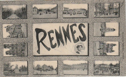ZY 74-(35) RENNES - CARTE  SOUVENIR  MULTIVUES - 2 SCANS  - Greetings From...