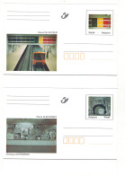 1997 - 2 Cartes - Oeuvres D'art Du Métro Bruxellois.  Raoul DE KEYSER Et Pierre ALECHINSKY. - Cartoline Commemorative - Emissioni Congiunte [HK]