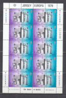 Jersey 1979 - EUROPA, Mi-Nr. 194C/95C In Sheet, Perf. K 14 3/4, MNH** - 1979