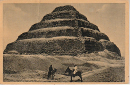 ZY 102- CAIRO ( EGYPT ) - THE STEP PYRAMID AT SAKKARA ( SAQQARA ) - 2 SCANS - Pyramids