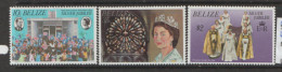 Belize   1977  SG  449-51  Silver Jubilee  Unmounted Mint - Belize (1973-...)