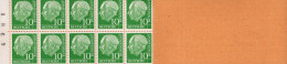 Markenheftchen Bund Postfr. MH 06 G Postfrisch MNH ** Neuf - 1951-1970