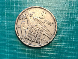 Münze Münzen Umlaufmünze Spanien 5 Pesetas 1957 Im Stern 58 - 5 Pesetas