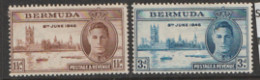 Bermuda  1946  SG 123-4  Victory   Mounted Mint - Bermuda