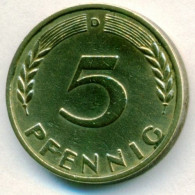 Germany - 1949 - KM 102 - 5 Pfennig - Mintmark "D" - München - XF - 5 Pfennig