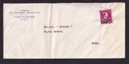 DDFF 594 -- Enveloppe TP Surcharge Locale Moins 10 % DOUBLE , INGELMUNSTER 1946 - Entete Tissage Robert Schotte - 1946 -10 %