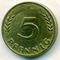 Germany - 1949 - KM 102 - 5 Pfennig - Mintmark "F" - Stuttgart - VF+ - 5 Pfennig