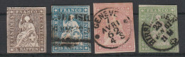 Svizzera 1904 - Helvetia Non Dentellati - Gebruikt