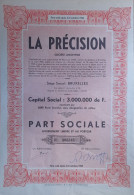 S.A. La Précision - 1951 - Bruxelles - Tessili