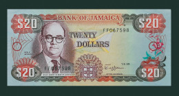 # # # Banknote Aus Jamaika (Jamaica) 20 Dollars 1989 (P-72) UNC- # # # - Giamaica