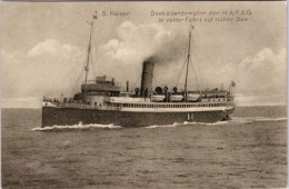T.S.Kaiser , Seebäderdampfer Der HAPAG (Gelaufen 1923) - Paquebots