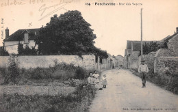 PORCHEVILLE (Yvelines) - Rue Des Voyers - Ecrit 1912 (2 Scans) - Porcheville