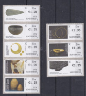 IRLANDE :  8 Timbres De Distributeurs Histoire De L'Irlande . Adhésifs - Franking Labels