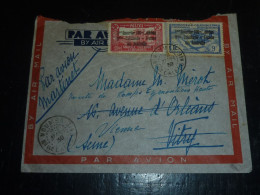 NOUVELLE CALEDONIE AVIATION - LETTRE PARTIE NOUMEA LE 23 MARS 1939 POUR VITRY MENTION " PAR AVION MARTINET " (CV) - Covers & Documents