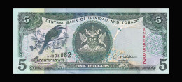 # # # Banknote Trinidad Und Tobago 5 Dollars 2002 # # # - Trinidad & Tobago