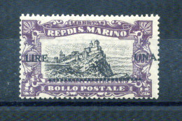 1924 SAN MARINO N.105 MNH **, Francobollo Della Serie Pro Combattenti Sovrastampato 1l. Su 2l. - Ungebraucht