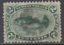 CANADA NEWFOUNDLAND - 1866 - YVERT N°21 OBLITERE - COTE = 50 EUR. - 1865-1902