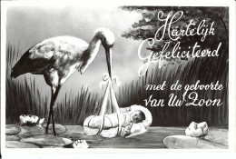 Glückwunschkarte Zur Geburt, Holländisch, Nicht Gelaufen - Geburt