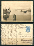 K19879)Ansichtskarte: Ijmuiden, Buitenhaven, Gelaufen 1910 - IJmuiden