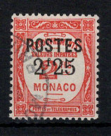 Monaco - YV 152 Oblitéré , Taxe Surchargé , Cote 23,50 Euros - Oblitérés