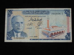 TUNISIE 1/2 - Un Demi Dinar 1965 - Banque Centrale De Tunisie.  **** EN ACHAT IMMEDIAT **** - Tunisia