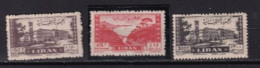 LIBAN MNH ** Poste Aerienne 1947 No Yvert 21 26 28 Cote 71 Euro - Lebanon