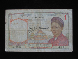 INDOCHINE - Une Piastre 1949 - Banque De L'Indochine 1946  **** EN ACHAT IMMEDIAT **** - Indocina