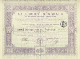 Obligation De 1899 - La Société Générale Des Assurances Agricoles & Indutrielles - Rare - Bank & Insurance