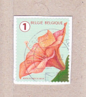 2017 Nr 4653 Gestempeld Op Fragment,bloemen. - Used Stamps