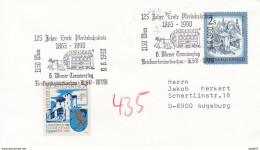 Austria Osterreich Spec Canc 09.06.1990 125 Jahre Erste Pferdebahnlinie Wien - Tramways