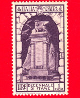 Nuovo - MNH - ITALIA - Regno - 1934 - Decennale Dell'annessione Di Fiume - Monumento Ai Caduti, A Fiume - 1 L. + 50c. - Luftpost